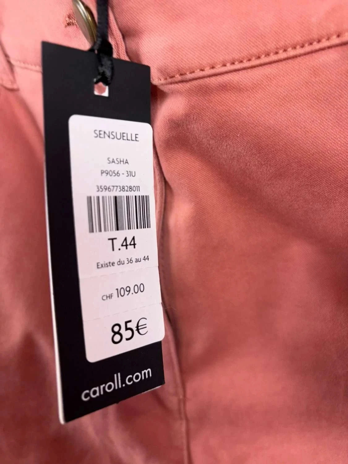 Pantalón mujer Caroll talla 44 rosa nunca usado – photo 6